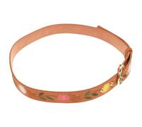 Garneck Cinturón Bordado Bohemio para Mujer y Ajustable con Diseño Floral Vintage Cinturilla de Piel Sintética Imitación Cuero para Faldas Vestidos y Jeans Ocasiones Festivas y Uso Diario