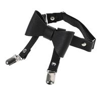 Garneck Cinturón para Ajustable de PU Piel Color Negro con Lazo Grande 1 Pieza Accesorio para Fiestas Bodas y Disfraces Cosplayer