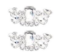 Garneck Clip Adorno Instantáneo para Zapatos de Boda Cristales en Forma Especial Accesorio Brillante para Novias y Fiestas para Zapatos de Mujer