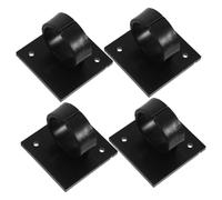 Garneck Clip Para Micrófono Cuadrado Negro 4 Piezas Soporte Para Micrófono Inalámbrico Accesorios De Estación Para Uso Doméstico Estilo Práctico y Compacto