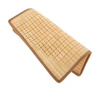 Garneck Cojín Estera Sentarse Enfriamiento Conduciendo Cojines Forro De Asiento Ventilado Chair Suave Almohadilla De Silla Transpirable Cojín De Asiento De Refrigeración Verano Bambú Beige