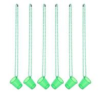 Garneck Collar Aleatorio Mini Vasos Cuentas de 6 Reutilizables Verdes Festivas y Temáticas, Accesorios Irlandés y Adornos Estilo para Despedida de Soltera Fiestas de Varios estilos