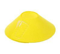 Garneck Collar Antimordeduras para Pájaros con Diseño Cono Accesorio De Cuero Microfibra Transpirable Protector De Plumaje y Recuperación para Loros y Duradero Color Amarillo XS para Periq