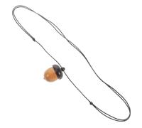 Garneck Collar Colgante de Bellota de Madera de Sándalo Caja de Madera para Nueces, Diseño Ajustable y Estilo Único para Accesorios de Moda y Manualidades DIY