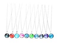 Garneck Collar Colgante de Suéter Luminiscente Diseño de Luna 10 Piezas Surtidas Joyería para Mujer Otoño E Invierno Obsequio Navidad y Ocasión Especial