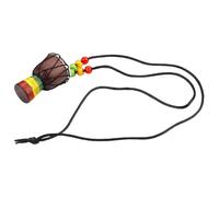 Garneck Collar Colgante Mini Instrumento Africano Djembe de Madera y Piel de Cabra Joyería Artesanal para Amantes de la Música Llavero de Instrumento Accesorio Decorativo Versátil en