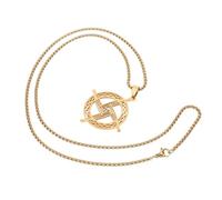 Garneck Collar de Santa Brígida Colgante de Cruz Dorada Joyería Católica Religiosa para Hombres y Mujeres Amuleto de Oración Devoto Obsequio Espiritual Significativo y Versátil