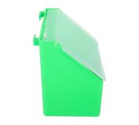 Garneck Comedero Colgante para Palomas con Dos Compartimentos y Tapa Contenedor Multifuncional para Alimento Agua y Arena para Jaulas de Pájaros y Cuervos Diseño Limpio y Espacioso