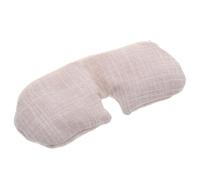 Garneck Compresas Calientes para Ojos Sal Mineral Natural y Tela Beige, Terapia de Calor Relajante para Dormir y Aliviar Bolsas Debajo Ojos