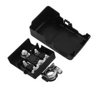 Garneck Conector de Terminal de Batería de Automóvil, Terminal de Batería del Vehículo, 32v 400a, Metal y Plástico, Negro, para Automóviles, Protección Adicional