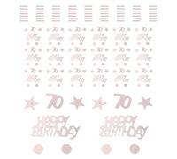 Garneck Confeti Para Mesa De Fiesta Decoración Para Mesa De Comedor Lentejuelas Redondas Para Confeti De Lunares Redondos Para Fiesta De 70 Cumpleaños De Feliz