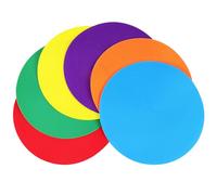 Garneck Conos Planos de Señalización 6 Piezas Colores Surtidos para Entrenamiento de Velocidad y Ejercicios en Gimnasio