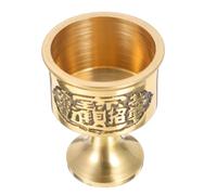 Garneck Copa de Cobre para Ofrenda Budista Superficie Lisa y Bordes Redondeados, Adecuado para Uso en Templos y Hogares de Creyentes en Budismo