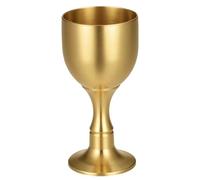 Garneck Copa de Vino de Latón Dorado Vintage Multifuncional Fácil de Limpiar para Amantes del Vino en Cenas Formales y Uso Hogar