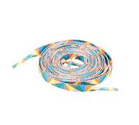 Garneck Cordones Planos de Colores Vibrantes para Zapatillas Cordones Elásticos y Planos con Geométrico para Calzado Casual y Deportivo Único y Cómodo para Día Día