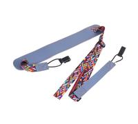 Garneck Correa Ajustable para Ukelele Doble Gancho en J sin Taladro, Correa de Cuero Pu Cómoda y Duradera para Adultos, Accesorio Adecuado para Tocar Ukelele en Conciertos y Prácticas