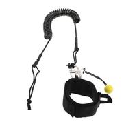 Garneck Correa de Bobina de Sup Correa de Surf Enrollada de TPU Negra Liberación Rápida, Absorción de Impactos y Longitud Ajustable para Longboard y Tablas de Paddle Surf