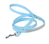 Garneck Correa De De Imitación Caminata De Perros Cinturón para Pasear Perros Caminar Lleva Cadena De Paseo para Gatos o Perros Correa De Entrenamiento Accesorios Azul Pata Blue