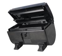 Garneck Cortador Automático para Peluquería y Uñas Diseño Antideslizante y Material Abs, Caja Organizadora Negra para Papel de Aluminio