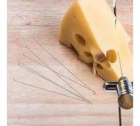 Garneck Cortador de Queso de Acero Inoxidable 50 Alambres Reemplazables de 14 CM Herramienta Manual para Cortar Mantequilla y Queso Práctico Rebanador Portátil para Cocina y Comedor