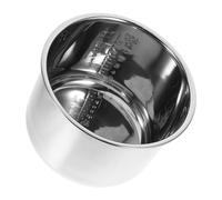 Garneck Cubeta Interior de Acero Inoxidable de 6 litros para Olla Arrocera Distribución Uniforme de Calor, Apta para Uso en Cocina de Tienda y Preparación de Platos Variados