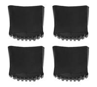 Garneck Cubierta para patas de escalera, pies de goma antideslizantes para estabilidad y protección del suelo, 4 unidades, ideal para suelos de madera y baldosas, dimensiones 7 x 7 x 3,5 cm