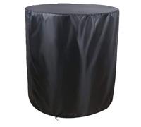 Garneck Cubierta Protectora Redonda para Mesa de Patio en Tela Oxford Negra Ajuste Seguro y Uso Versátil para Muebles de Jardín al Aire Libre