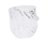 Garneck Cubitera Acrílica Transparente con Asa Cubo de Hielo Portátil y Elegante para Bares y Hogar Diseño Cristal para Almacenamiento Práctico y Moderno de Hielo