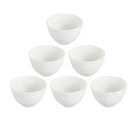 Garneck Cuenco de Silicona para Mascarilla Facial Mediano, Set de 6 Piezas de Color Claro, Recipiente Suave para Mezclar Mascarillas y Tratamientos de Cuidado Piel, Apilable y Fácil