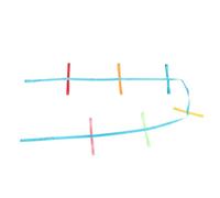 Garneck Cuerda De Seguridad Para Caminar Infantiles Antipérdida Asas Ajustables, Resistente Poliéster, Multicolor Aleatorio, Adecuado Para Exteriores y Jardines De Infancia, Set Para Varios Niños