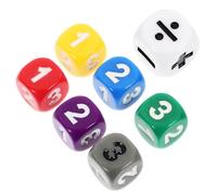 Garneck Dados Matemáticos Educativos 7 Pcs para Niños Juguete de Aprendizaje Dados de Cálculo Juego de Matemáticas Herramienta de Enseñanza Aula y Hogar Juguete