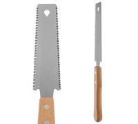 Garneck de Carpintería de Tiro Japonesa, de Mano de Doble Cara, Madera y Acero Inoxidable, Ligera y Antideslizante, para Madera y Poda de Árboles Frutales, Bricolaje