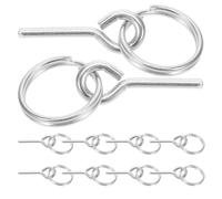 Garneck de Pasadores de Conexión Accesorios y Prácticos 10 Piezas para Tienda de Campaña de Hierro Galvanizado para Camping y Senderismo