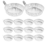 Garneck de Pesaje de Aluminio con Asas Bandejas de Pesaje de Papel de Aluminio 200 Platos para Laboratorio, Capacidad 42ml para Uso en Pruebas Científicas
