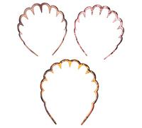 Garneck Diadema Creativa para Mujer 3 Piezas U-Shaped Accesorio de Pelo para Fiestas y Cumpleaños Diseño Elegante Banda Cabello Dientes