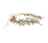 Garneck Diadema Floral Artesanal en Forma de V Adorno de Flores para Cosplay y Bodas Tocado Ligero y Cómodo para Fiestas Renacentistas y Halloween Accesorio para el Cabello de Hadas
