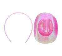 Garneck Diadema Sombrero de Vaquero de 135 CM Rosa Holográfico Accesorio para Cabello Estilo Western para Mujer Diadema para Carnaval y Fiestas Temáticas del Oeste