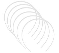 Garneck Diademas Cabello DIY 12 Piezas Color Marfil Finas de Plástico Rígido para Mujer, Base Personalizable para Manualidades, Accesorio Ligero para Uso Diario y Eventos Obsequios