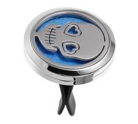 Garneck Difusor de Aromas para Coche con Clip de Ventilación Diseño de Calavera Decoración Automotriz Difusión de Material de Inoxidable