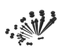 Garneck Dilatadores Cónicos De Acrílico Para Orejas 23 Piezas, Expansores De Oído Cómodos y Duraderos, Estiradores De Orejas Para Uso Gradual y Progresivo, Tamaño Múltiple Para Piercing y Estiramiento