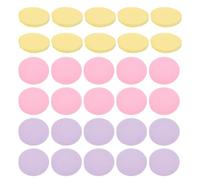 Garneck Discos Desmaquillantes Faciales Comprimidos 108 Unidades Esponjas Limpiadoras Suaves y Flexibles 3 Colores Amarillo Rosa Púrpura para Cuidado y Limpieza Facial Diaria