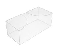 Garneck Dispensador de Pañuelos de Mesa de Acrílico Transparente con Base Pesada y Reforzados Soporte Versátil para Toallas de Papel Cocina Baño y Oficina Diseño Minimalista y Acabado