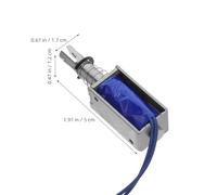 Garneck Electroimán Solenoide Push-Pull Dc 12v 2A Mini Conjunto Actuador Telescópico de Émbolo Resorte para Automatización Industrial Interruptor Retráctil Eléctrico para Maquinaria y