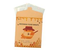 Garneck Envoltorios De Cera De Abejas Reutilizables 3 Tamaños (Grande, Mediano, Pequeño) Algodón Cera Natural Biodegradable para Mantener Frescura Alimentos Cocina Ecológica