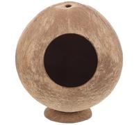 Garneck Escondite de Hámster Hecho de Cáscara Natural, Refugio Seguro para Animales Pequeños, Tamaño Mediano para Jaula, Adecuado para Descanso y Juego de Conejillos de Indias y Hámsteres