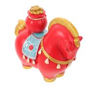 Garneck Escultura de Caballo Corriendo de Resina Roja para Decoración del Hogar Año Chino, Figura Decorativa Cultural para Pared y Sala, Modelo Ornamental Bendiciones Tradicionales