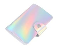 Garneck Estuche de Cuero para Plantillas de Estampado de Uñas, Práctico y Funcional Cierre de Hebilla, Capacidad para 20 Placas, Diseño Simple y Moderno para Nail Art Stamping
