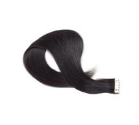 Garneck Extensiones de Cabello Humano Remy Negro de 70 Cm Cinta Adhesiva Doble Cara, sin Marcas, para Mujeres que Desean Longitud Instantánea y Corte Fácil