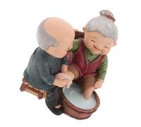 Garneck Figurilla Anciana Resina Artesanal Estatua Pequeña Decoración Hogar Boda Aniversario