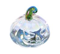 Garneck Figurita de Calabaza de Cristal Decorativa para Mesa Acento Otoñal para Cosecha Coleccionable para Halloween y Acción de Gracias Adorno Elegante para Hogar y Oficina